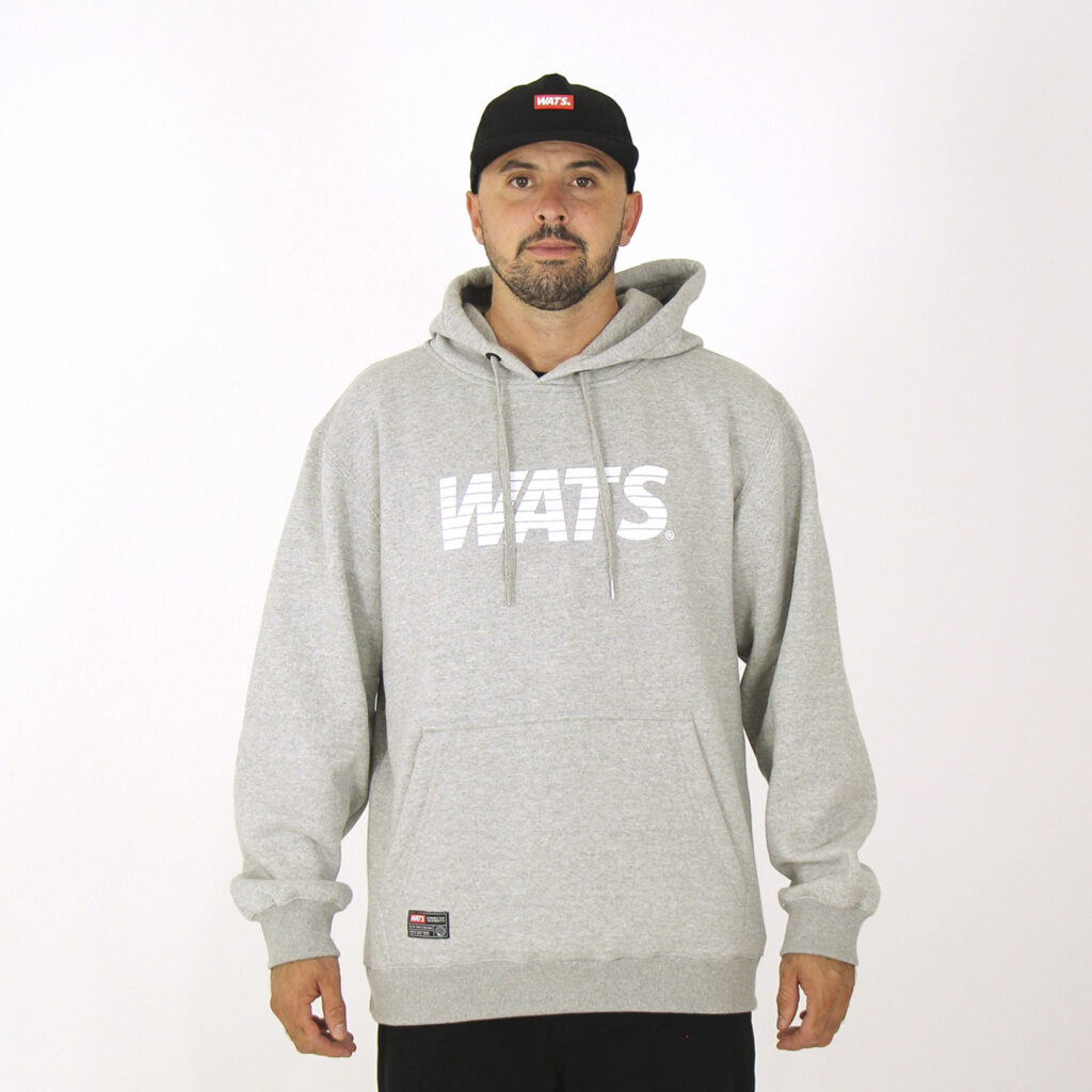 BLUSA MOLETOM WATS LOGO RETRO - CINZA - Image 2