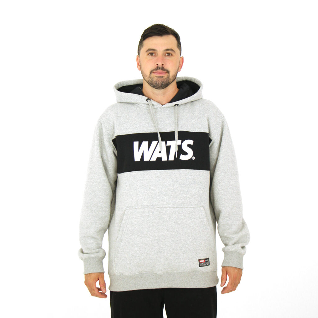BLUSA MOLETOM WATS FAIXA - MESCLA