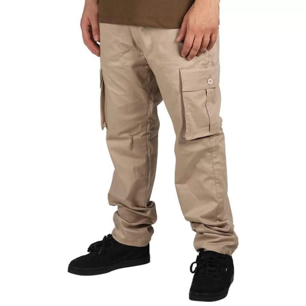 CALÇA SARJA HOCKS CENTRAL CARGO - CAQUI