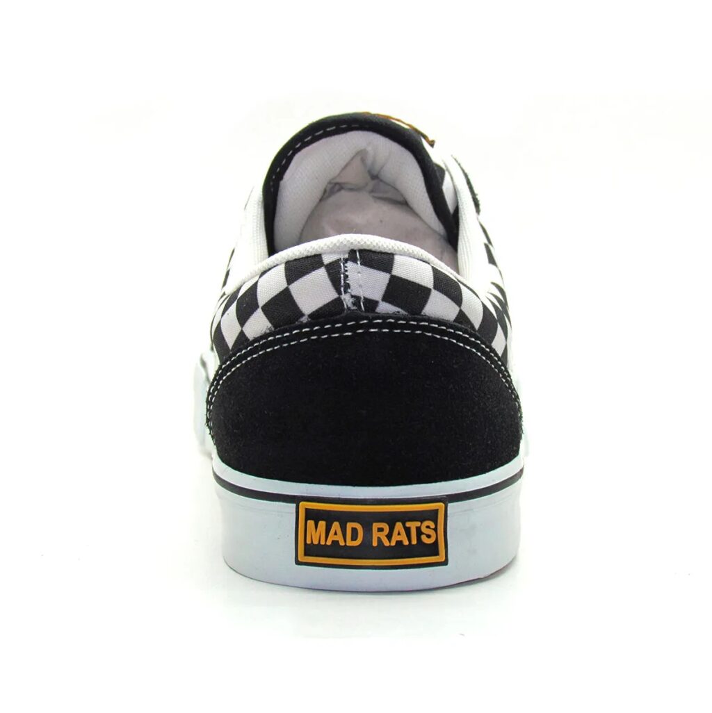 TENIS MAD RATS Old School - QUADRICULADO PRETO+BRANCO - Image 3