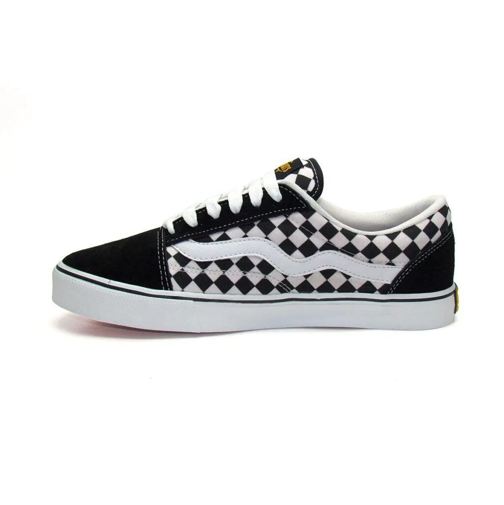 TENIS MAD RATS Old School - QUADRICULADO PRETO+BRANCO - Image 4