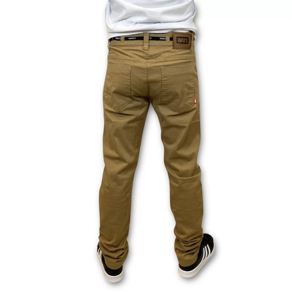 CALÇA WATS  SARJA  TRADICIONAL- BEGE - Image 3
