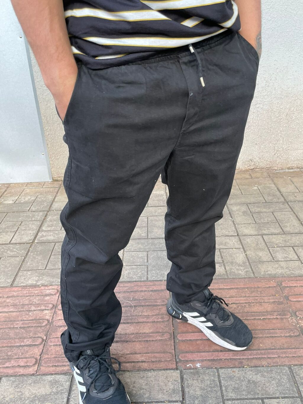 CALÇA  JOHN ROGER SARJA RETA - PRETO