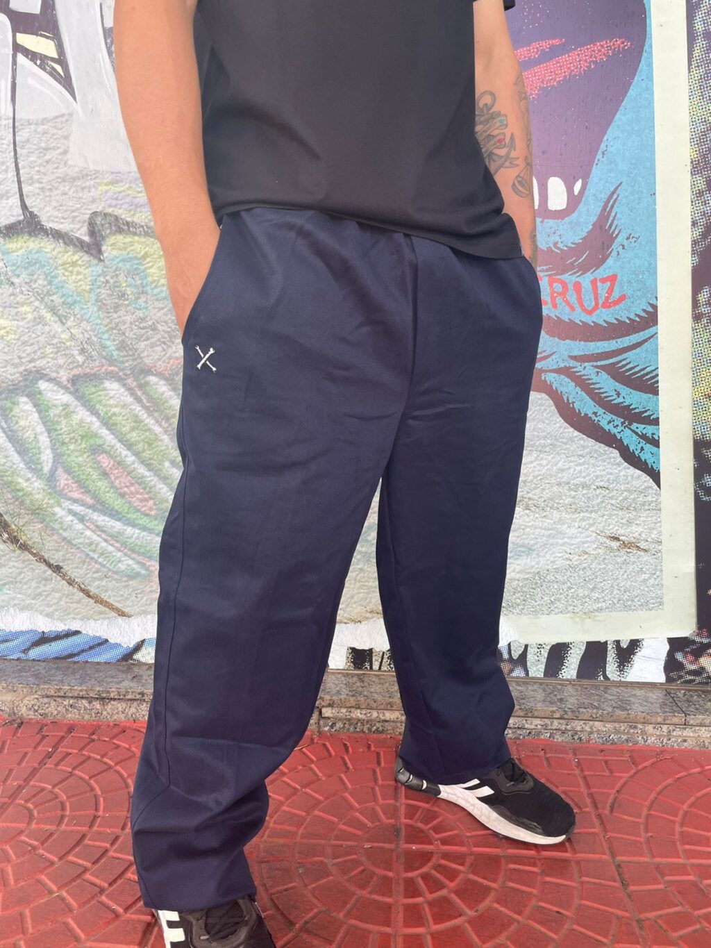 CALÇA  KOST CORTE RETO - AZUL ESCURO