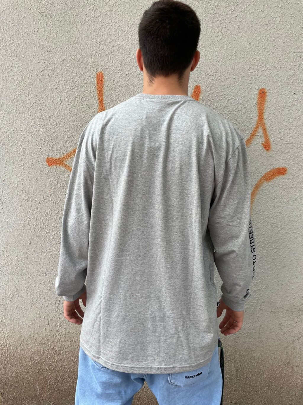 CAMISETA  WATS SMALL BOX ML - CINZA - Image 2