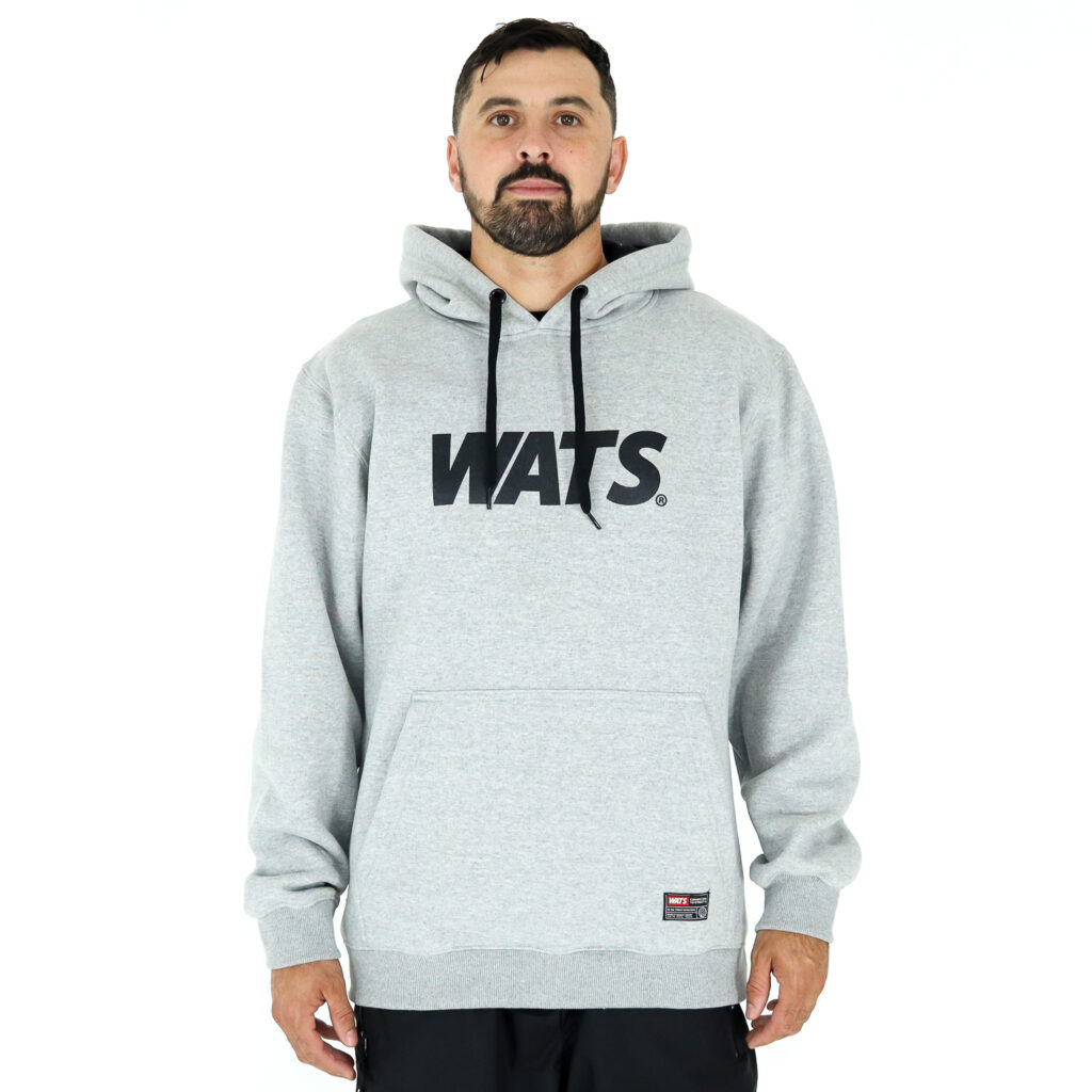 BLUSA MOLETOM WATS LOGO - CINZA
