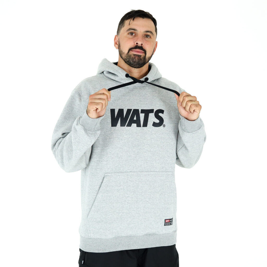 BLUSA MOLETOM WATS LOGO - CINZA - Imagem 3