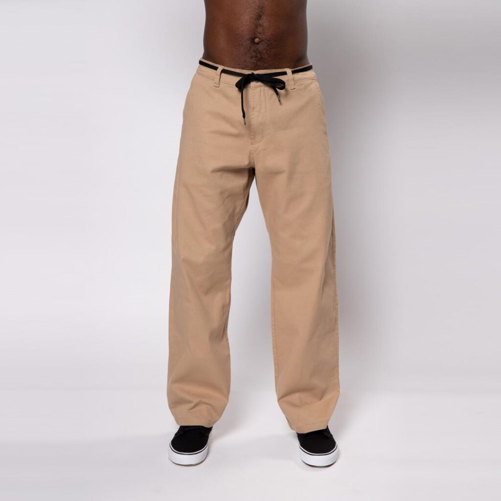 CALÇA LRG SARJA NEW - CAQUI