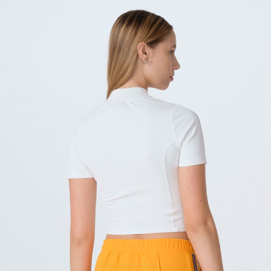 CAMISETA FILA FEMININA F - BOX CANELADA - OFF WHITE - Image 2