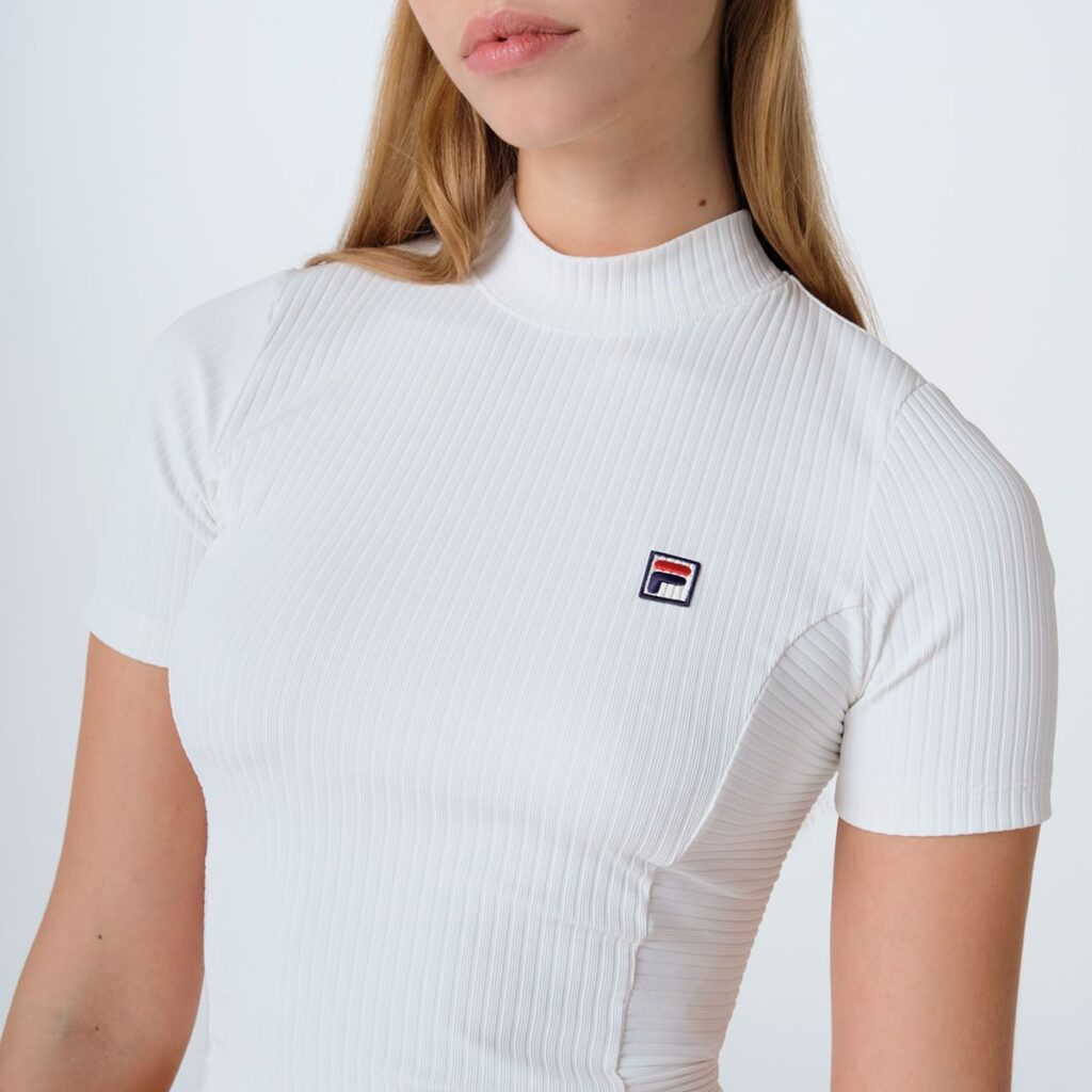 CAMISETA FILA FEMININA F - BOX CANELADA - OFF WHITE - Image 5