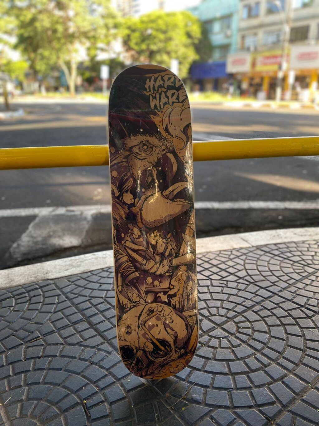 SHAPE NACIONAL SKATEBOARDS  MARFIM 8.0  PAPAGAIO SEM COR
