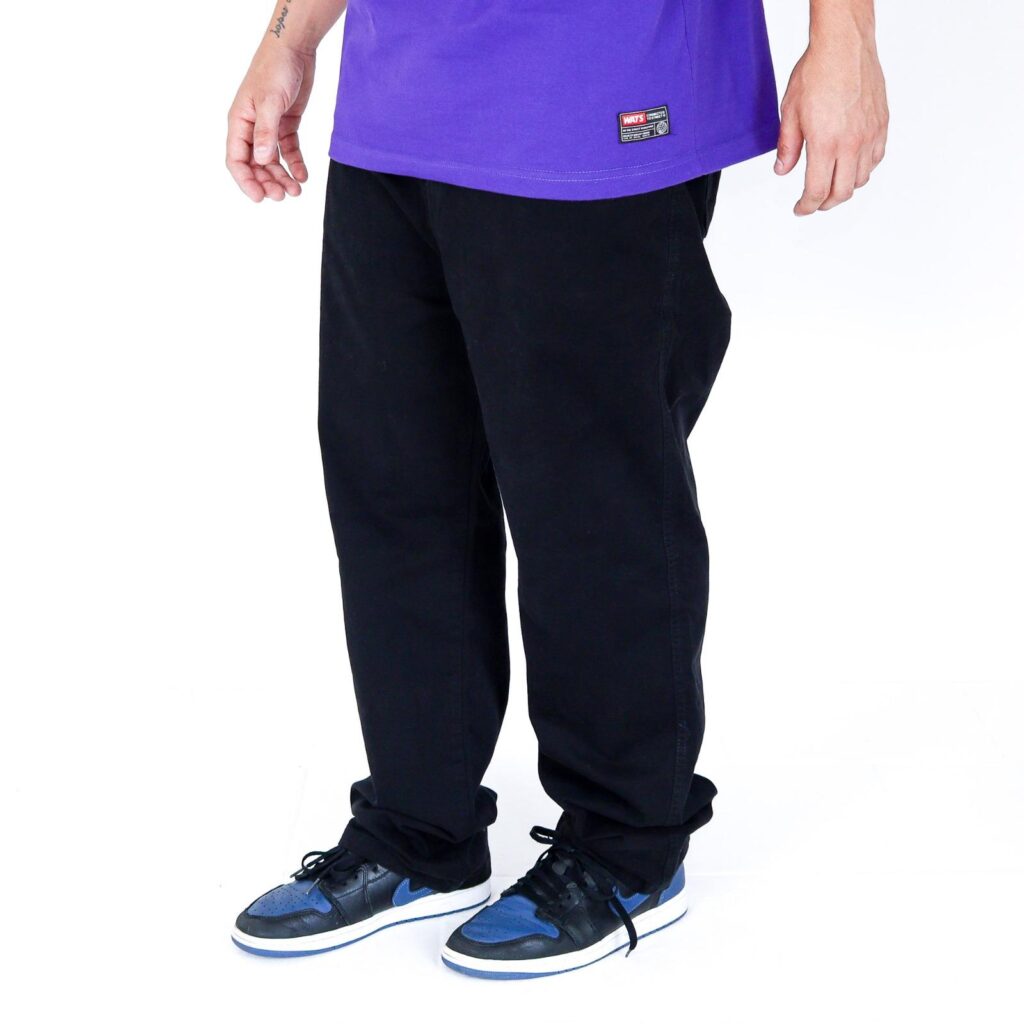CALÇA WATS SARJA BAGGY - PRETO
