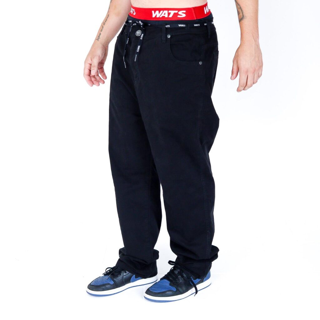 CALÇA WATS SARJA BAGGY - PRETO - Image 3