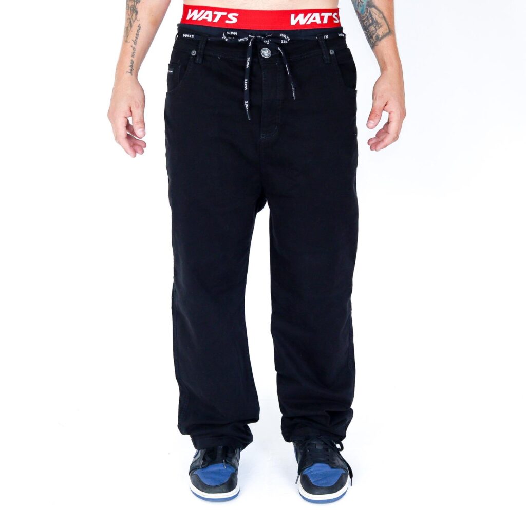 CALÇA WATS SARJA BAGGY - PRETO - Image 4