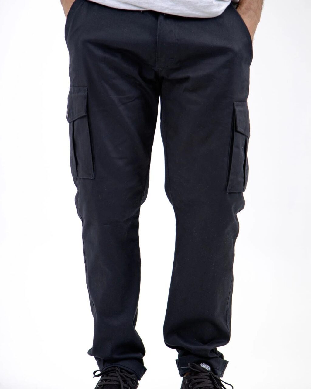 CALÇA SARJA HOCKS CENTRAL CARGO - PRETO