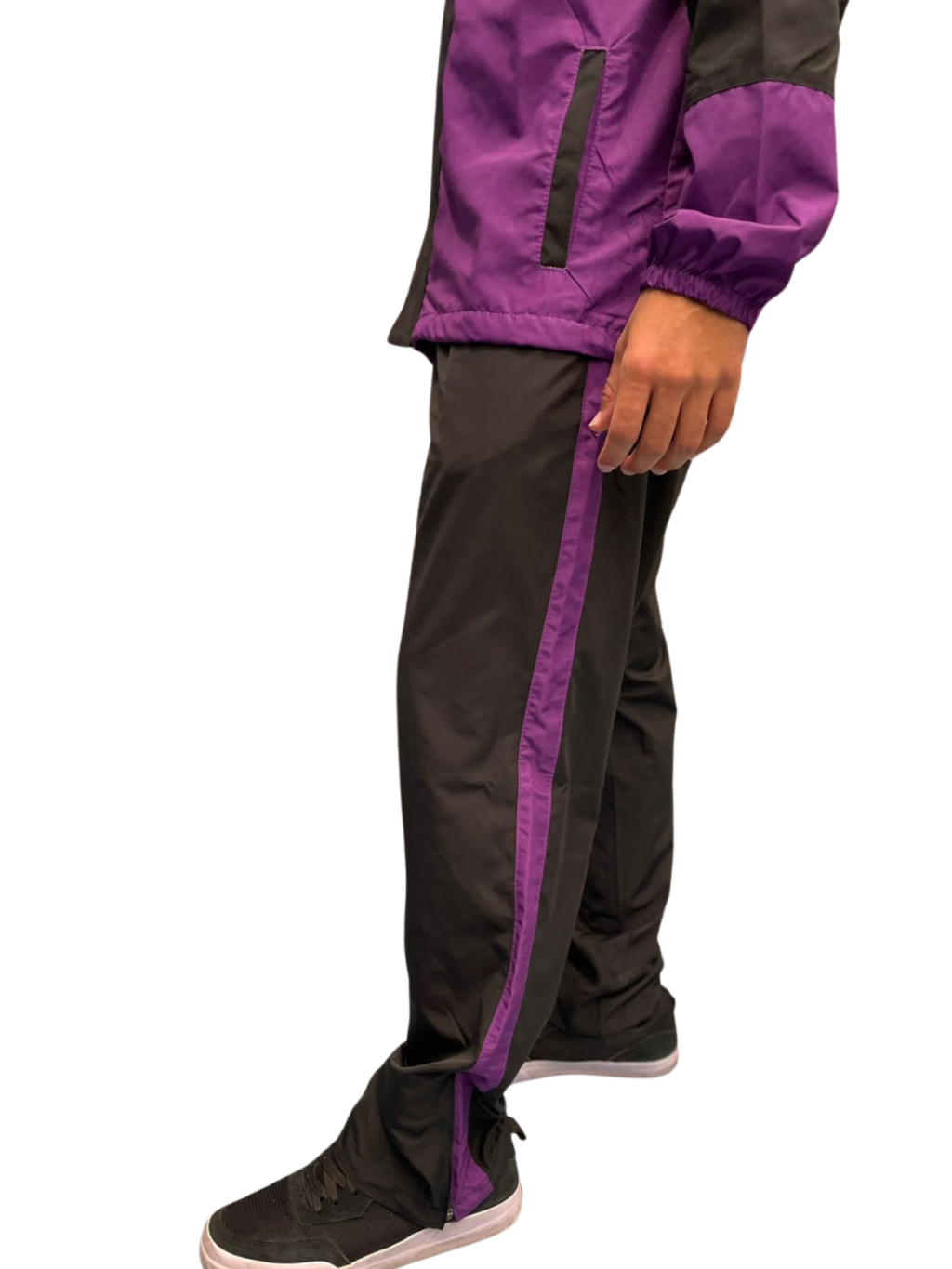 CALÇA BANKS TACTEL - PRETO + ROXO - Image 2