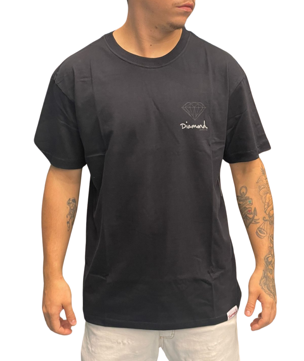 CAMISETA  DIAMOND SMALL OG SIGN - BLACK