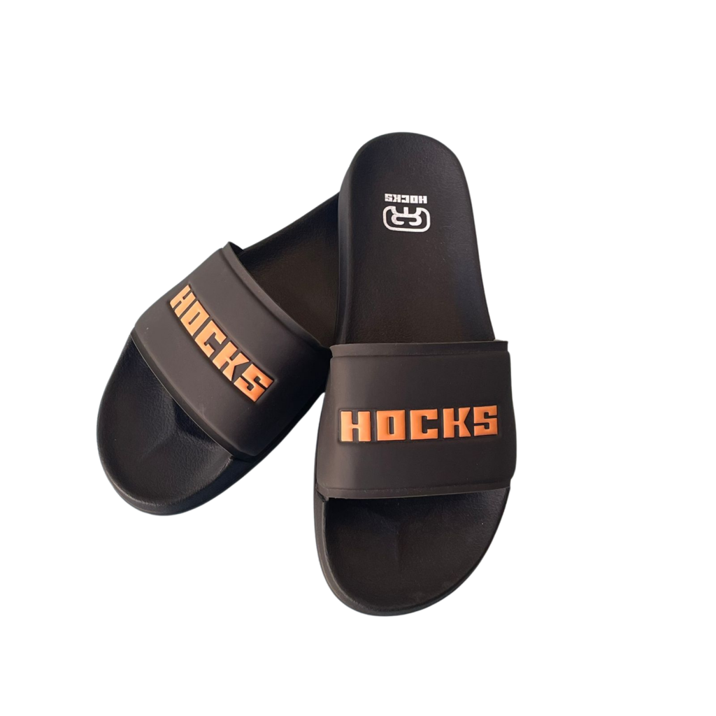 CHINELO HOCKS SLIDE -BLACK/ORANGE - Image 4
