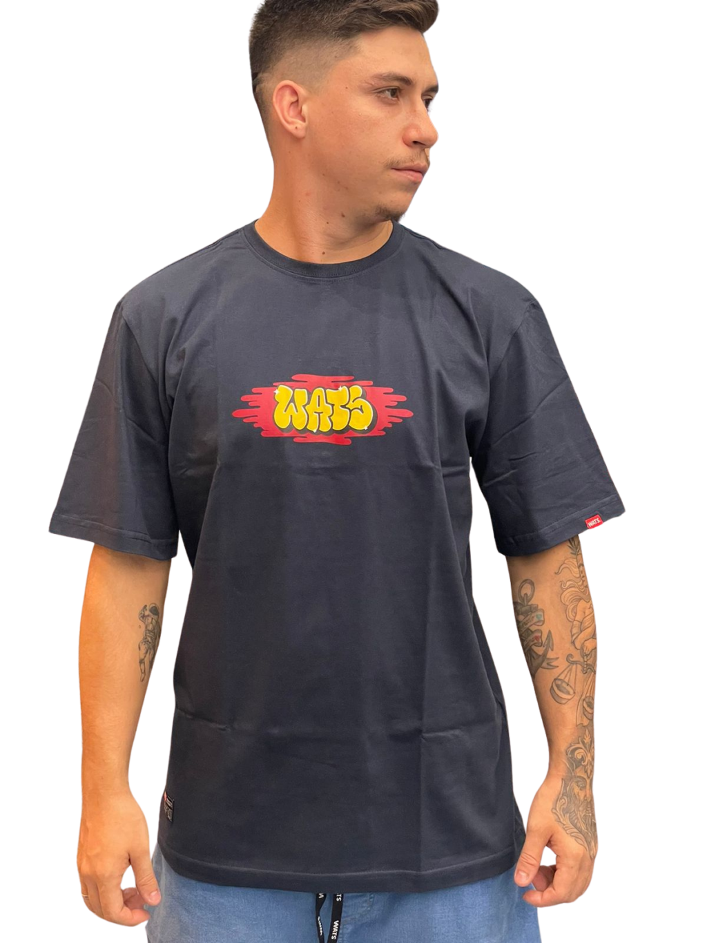CAMISETA  WATS BOMB - AZUL MARINHO