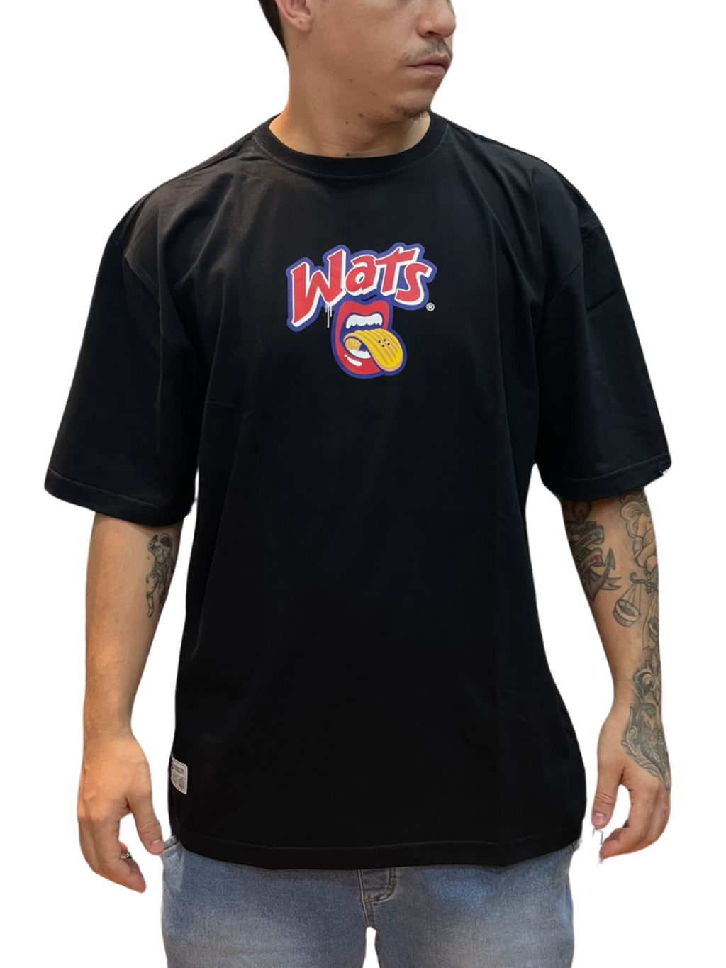 CAMISETA  WATS CHIPS - PRETO - Image 3