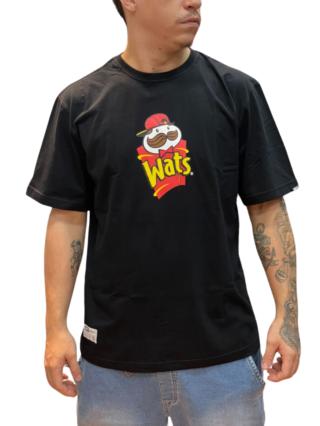 CAMISETA  WATS POTATO - PRETO