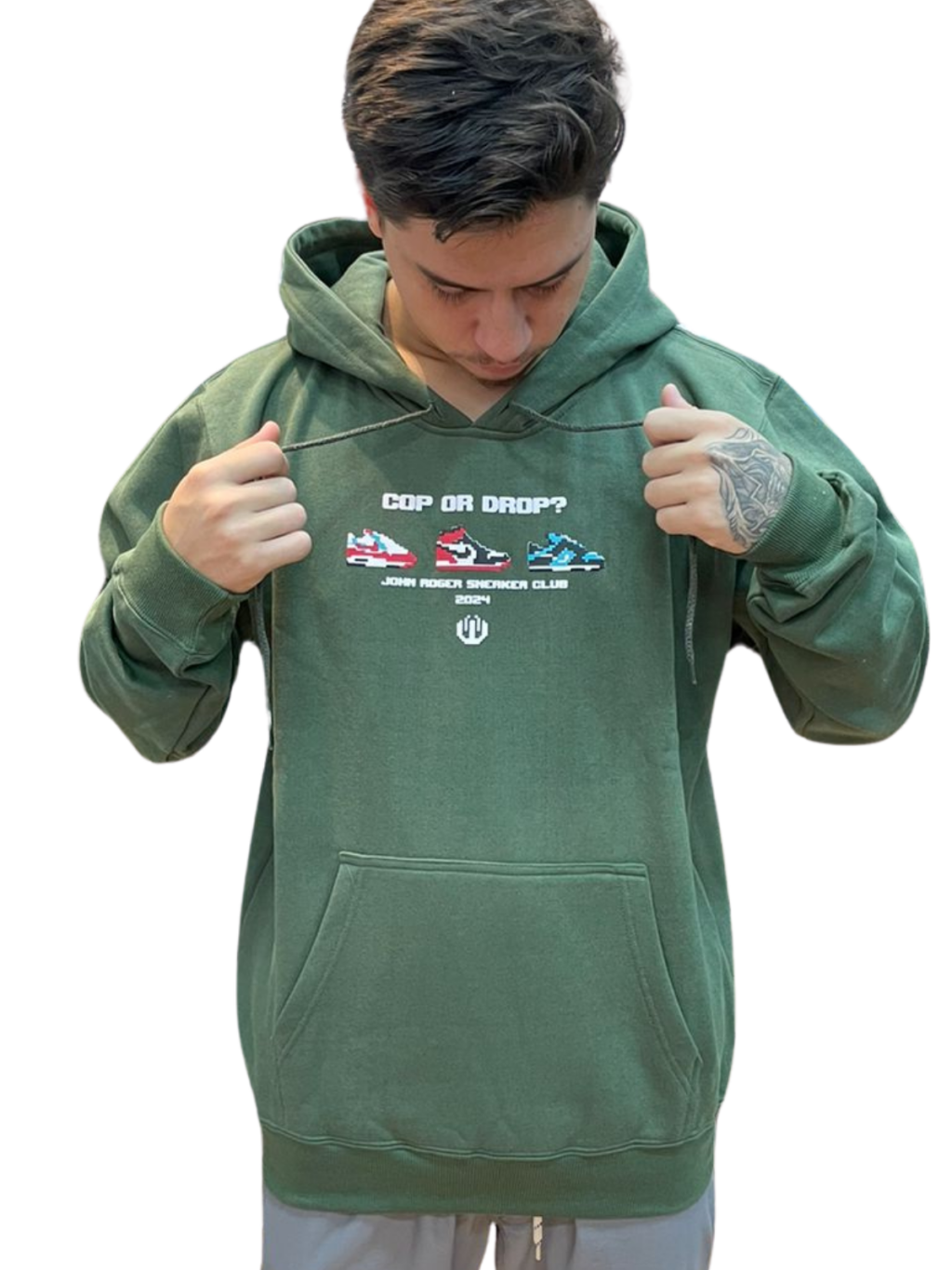 BLUSA MOLETOM JOHN ROGER COP OR DROP - VERDE