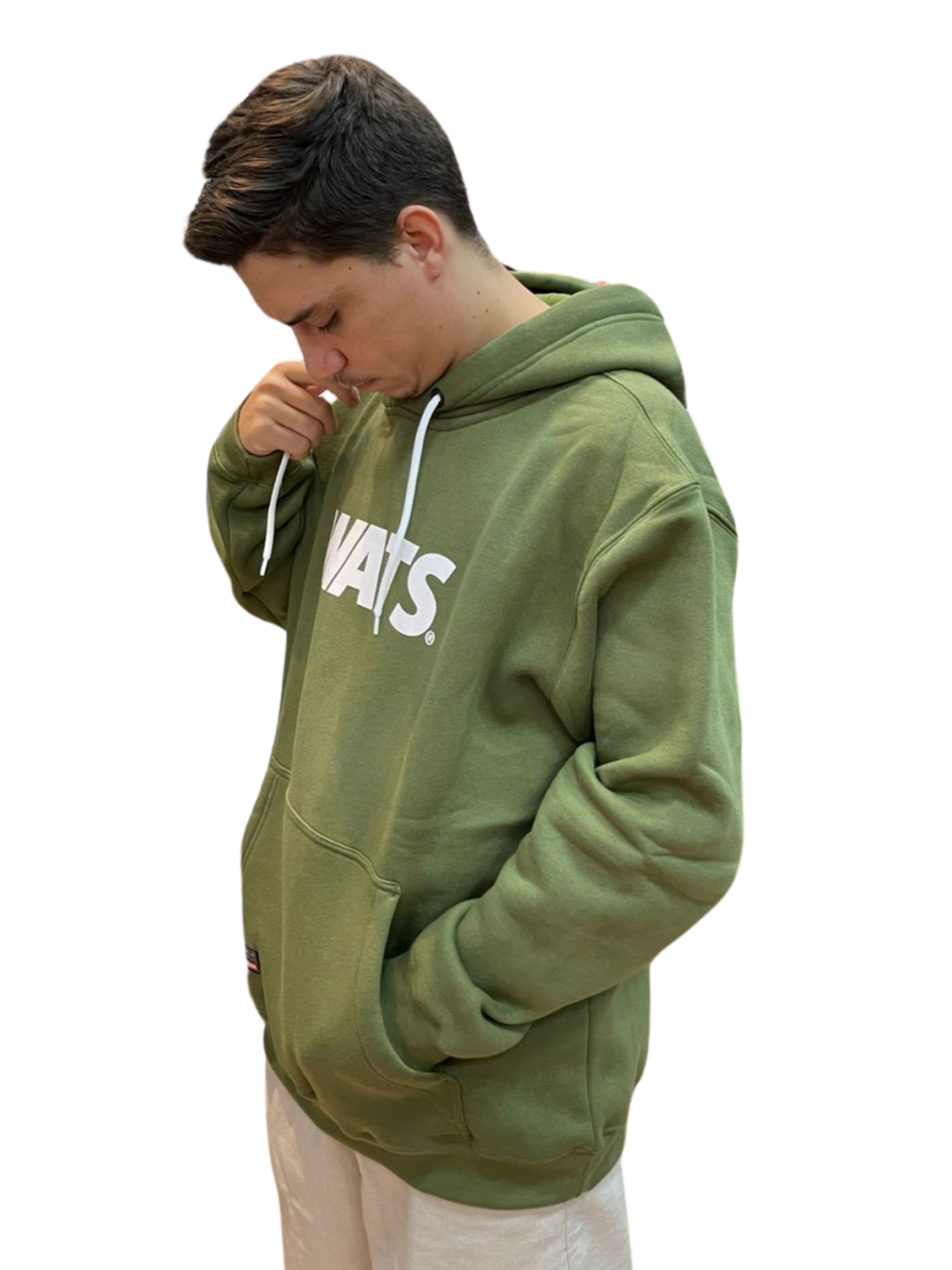 BLUSA MOLETOM WATS LOGO - VERDE - Image 2