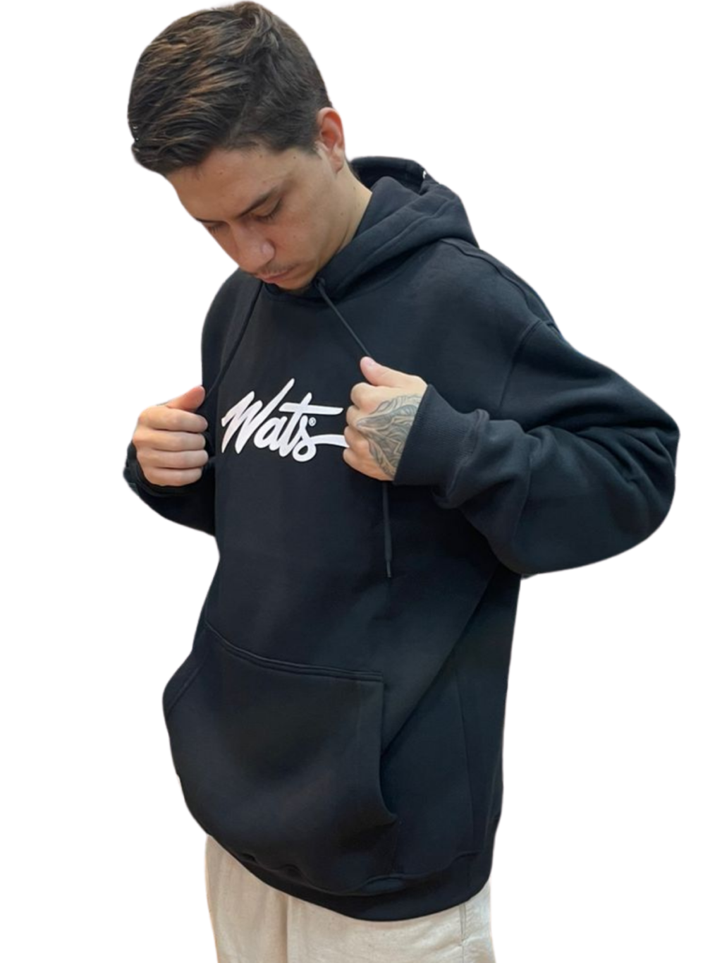 BLUSA MOLETOM WATS TAG - PRETO - Imagem 2