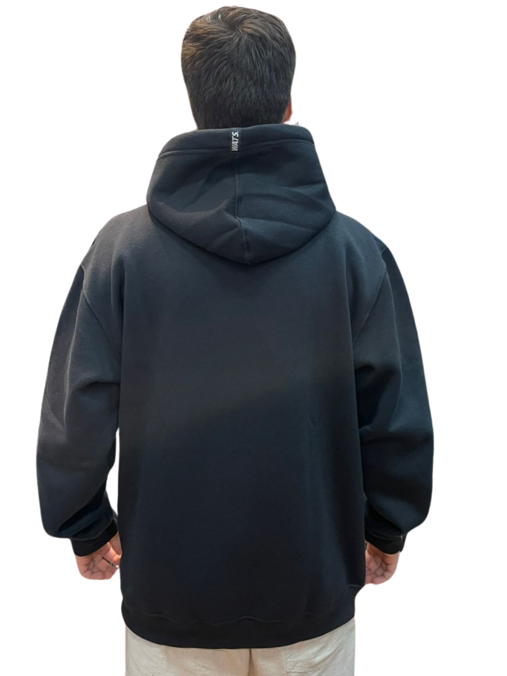 BLUSA MOLETOM WATS TAG - PRETO - Imagem 3