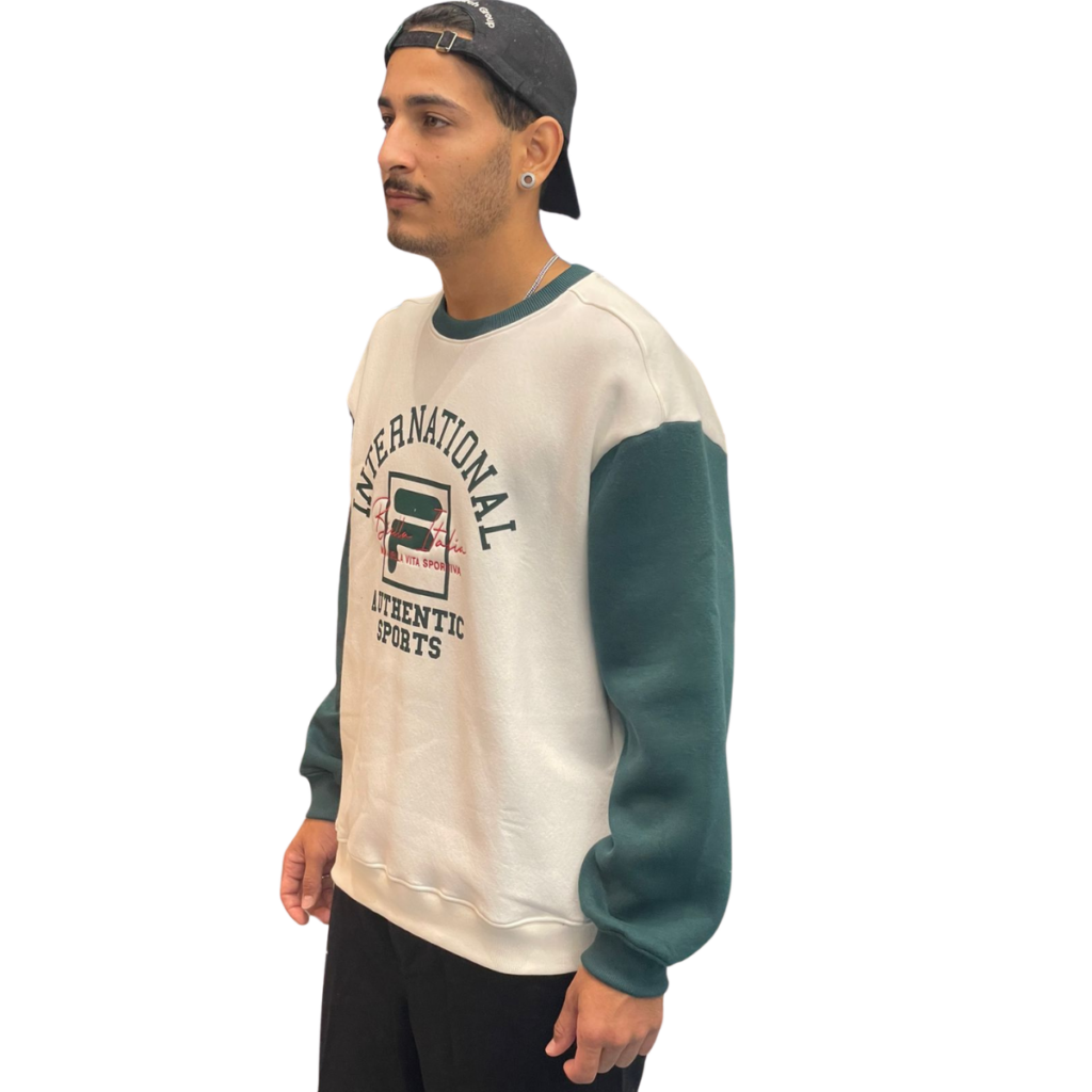 BLUSA MOLETOM FILA UC AUTHENTIC SPORT - OFF WHITE - Image 2