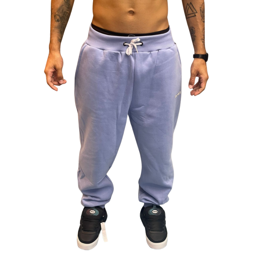 CALÇA MOLETOM BANKS BASIC - AZUL CELESTE
