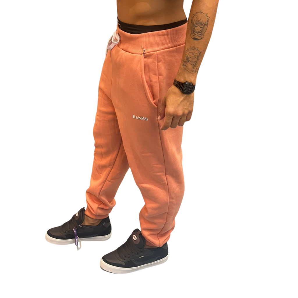 CALÇA MOLETOM BANKS BASIC - LARANJA CLARO - Image 2