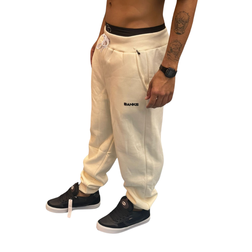 CALÇA MOLETOM BANKS BASIC - OFF WHITE - Image 2