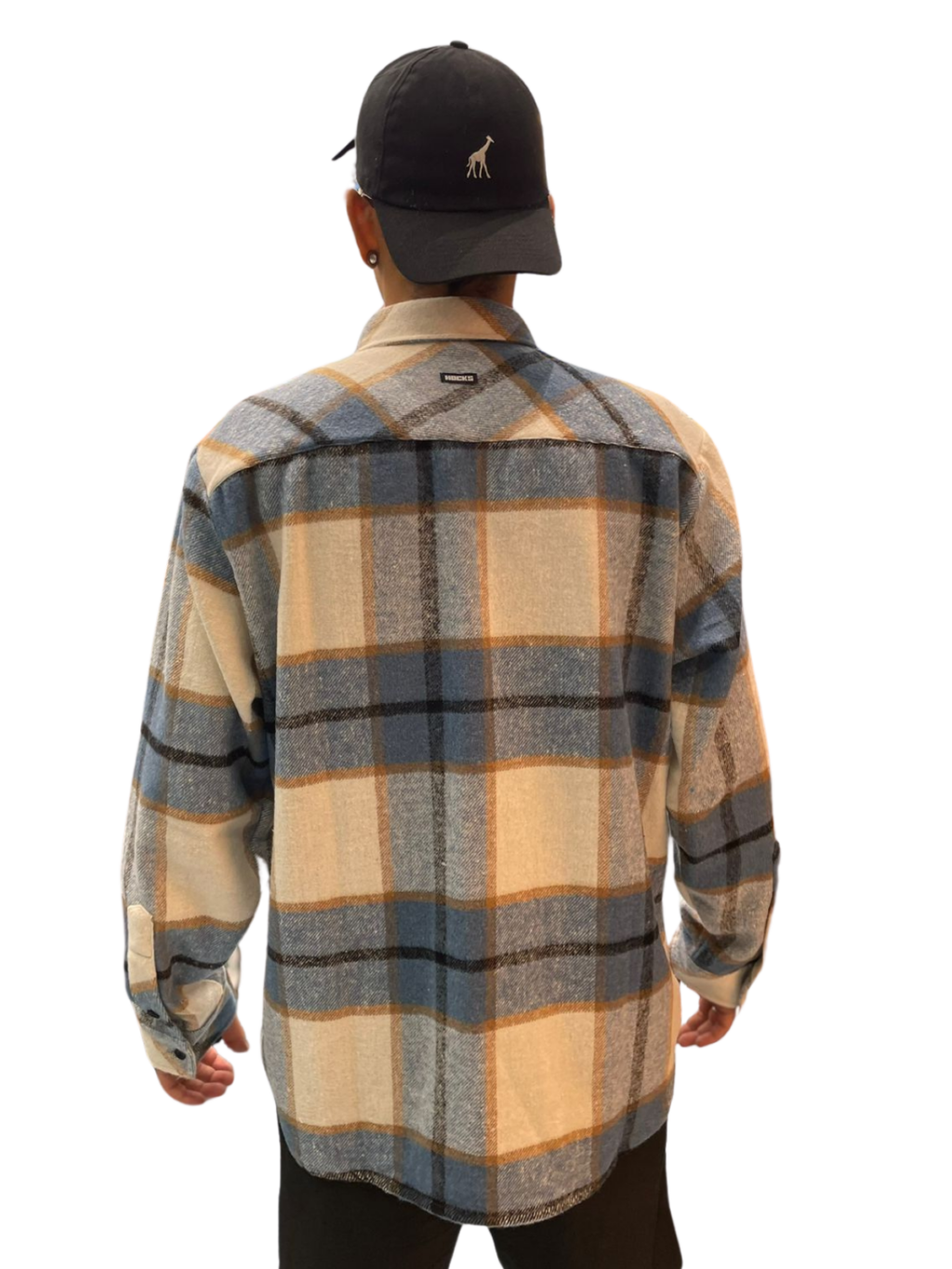 CAMISA HOCKS FLANELA SENSAÇÃO - AZUL/BEGE - Image 3