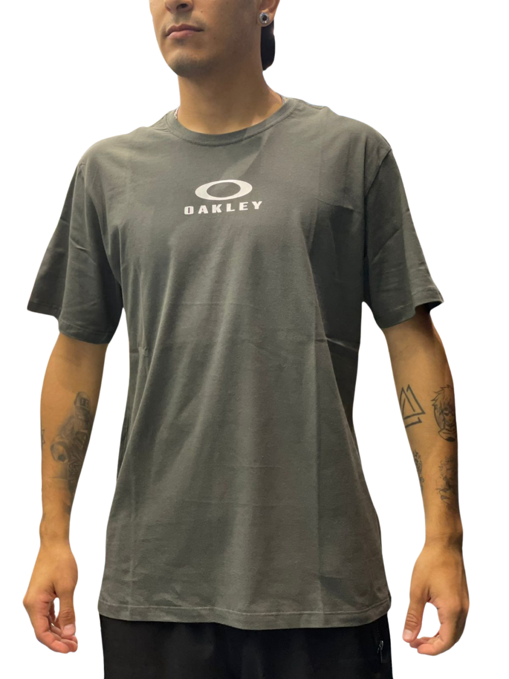 CAMISETA OAKLEY BARK NEW TEE- VERDE MILITAR