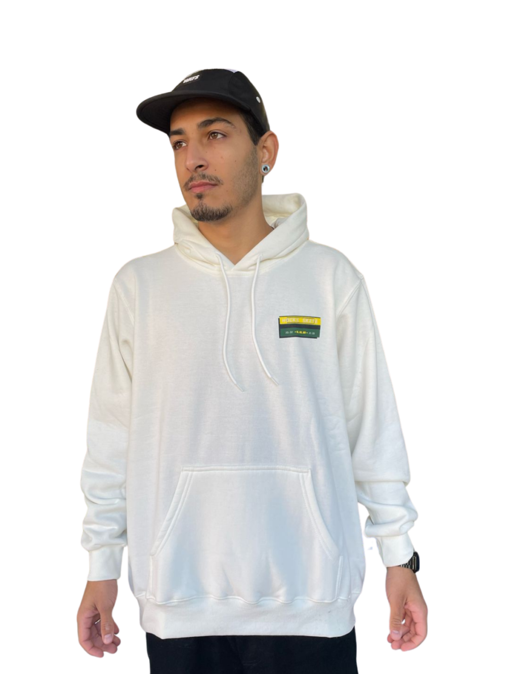 BLUSA MOLETOM HOCKS ZURB - OFF WHITE