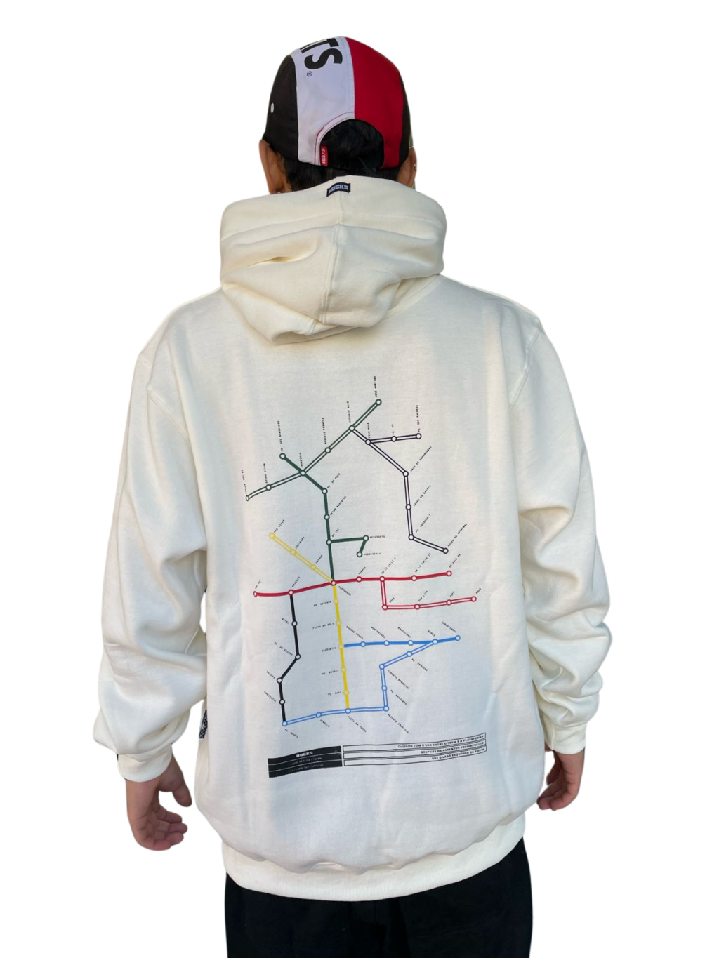 BLUSA MOLETOM HOCKS ZURB - OFF WHITE - Image 3