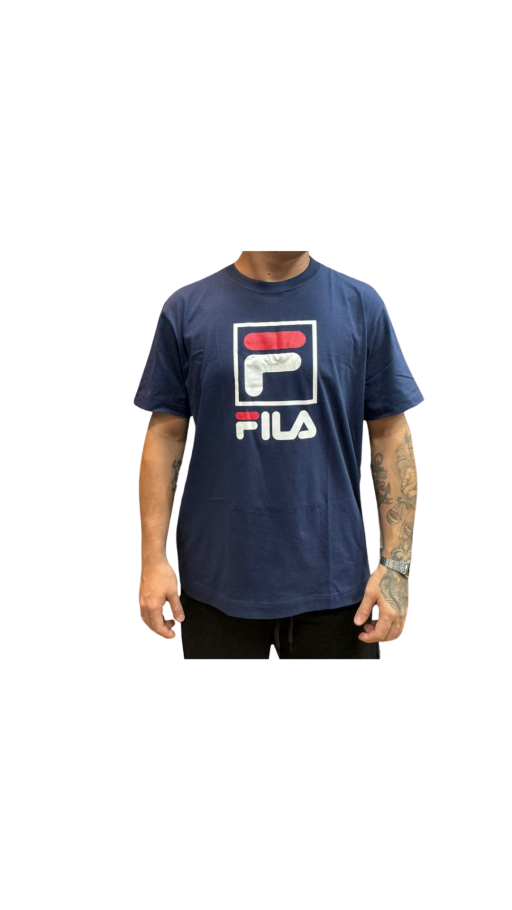 CAMISETA FILA COMFORT LETTER PREMIUM II - AZUL MARINHO