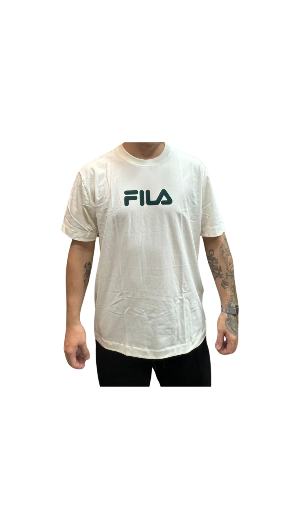 CAMISETA FILA COMFORT LETTER - OFF WHITE