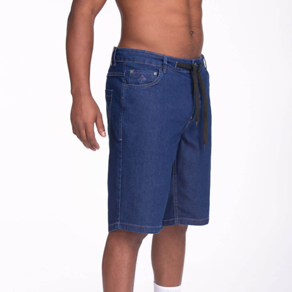 BERMUDA LRG RAW JEANS ESCURO - Image 3