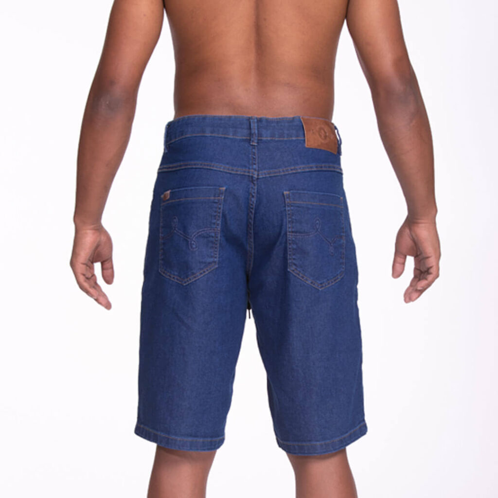 BERMUDA LRG RAW JEANS ESCURO - Image 4