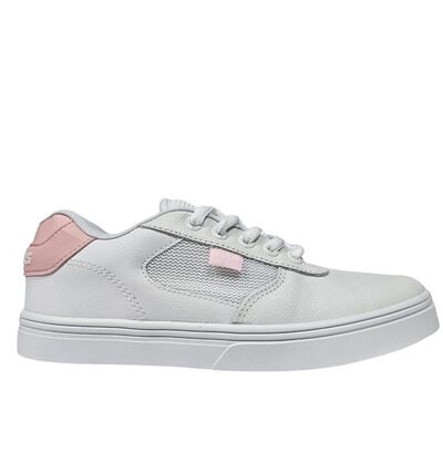 TENIS HOCKS FLAT LITE MAUVEE - BRANCO + ROSA