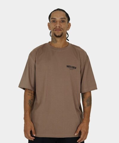 CAMISETA WATS CREW - CAPUCHINO