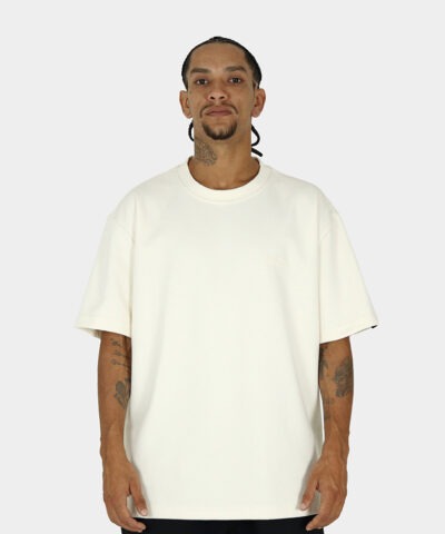 CAMISETA WATS OVERSIZED  LOGO BATOM RELEVO- BEGE