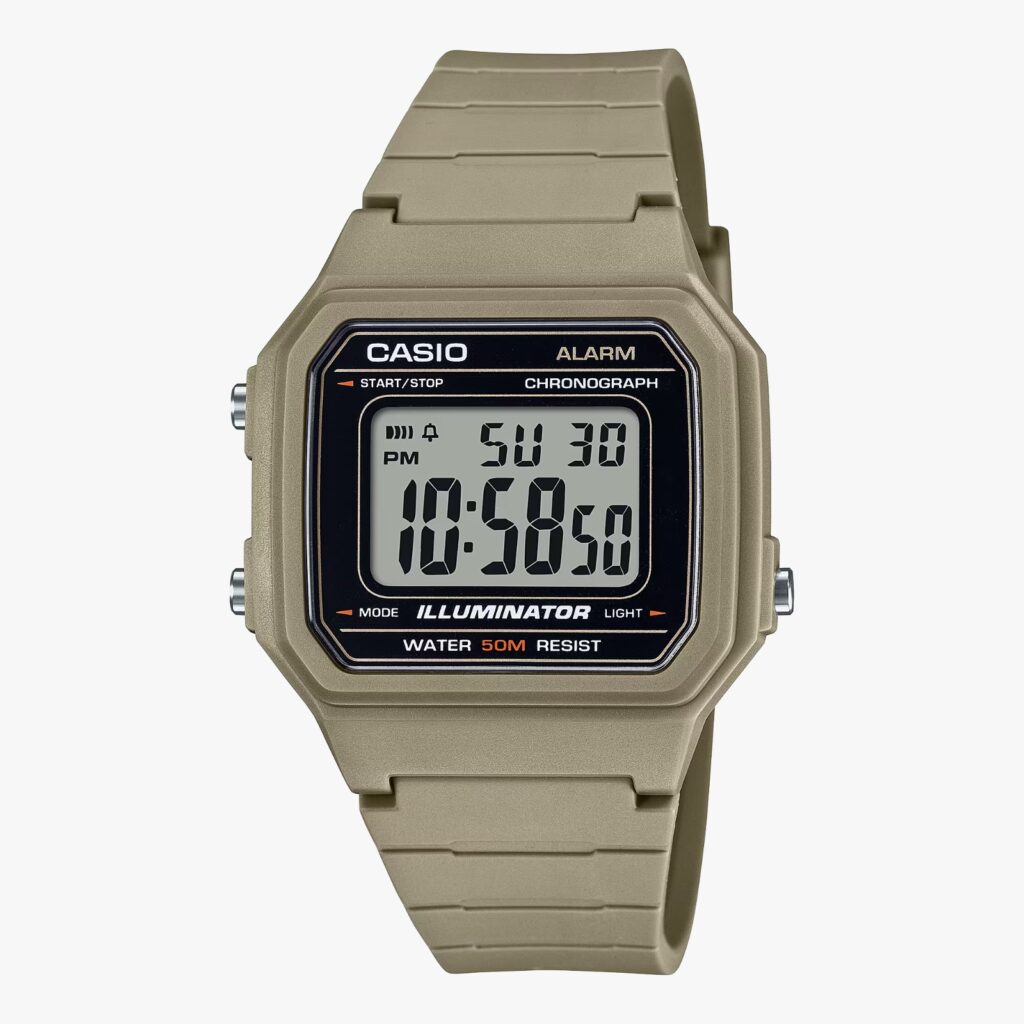 RELOGIO DE PULSO CASIO  STANDAR - W-217H-5AVDF-SC - BEGE