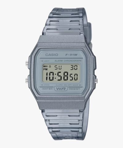 RELOGIO DE PULSO CASIO  STANDARD - F-91WS-8DF-SC - CINZA