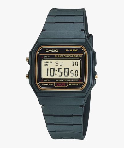 RELOGIO DE PULSO CASIO  STANDARD DIGITAL - F-91WG-9QDF-SC - PRETO